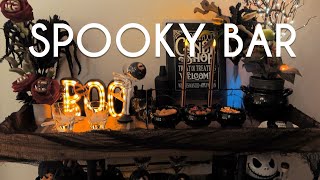 Halloween BAR CART Styling | Spooky Speakeasy