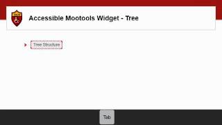Accessible Mootools Tree