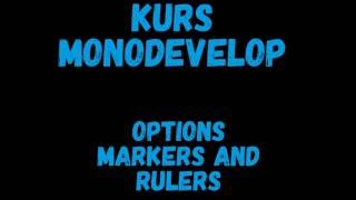 Kurs MonoDevelop - Options - Markers and Rulers