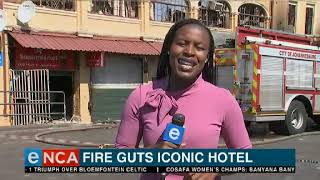 Fire guts iconic hotel