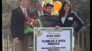 Publishers Clearing House Winners: Ryan Hart From Iowa Wins $5,000 a Week \