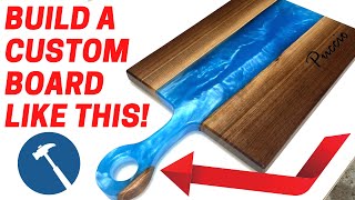 How To | Epoxy + Wood Cutting Board with Epoxy Handle