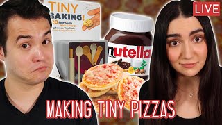 Making Mini Pizzas with a Tiny Cooking Kit