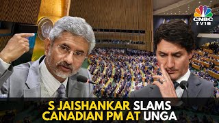 S Jaishankar Tears Into Canada At UNGA | EAM Jaishankar's Speech | India-Canada Row | Justin Trudeau