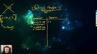 Geometry: Vertical Angles Theorem (Proof)