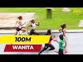 AKHIR wanita 100M - Malaysia Athletic Track and Field Championship 2023- Aishah- Sabah Juara