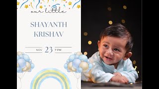 Shayanth krishav First Birthday - Kurnool Live Streaming