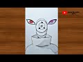 How to Draw Obito Uchiha (sharingan and rinnegan) || Obito Uchiha Drawing || Drawing For Beggingers