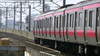 ＜HD＞京葉線 ２０９系５００番台(HM付)舞浜到着