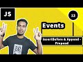 InsertBefore method and Append Prepend method in JavaScript DOM Tutorial