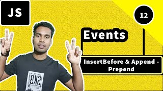 InsertBefore method and Append Prepend method in JavaScript DOM Tutorial