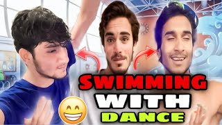 SWIMMING POOL MA DANCE KIYA 😂 || BHOT MAZA AYA 😂♥️#swimming #funnyvideo #arslanvlogs