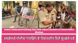 Palghar Police Celebrated Raising Day with School Student at Vasai Police Station