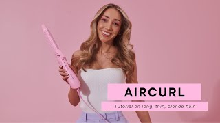 Mermade Hair™️ Aircurl - How to Add Volume and Bounce in Long, Thin, Blonde Hair