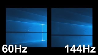 모니터 주사율 설정 보는법 - 60Hz와 144Hz 차이