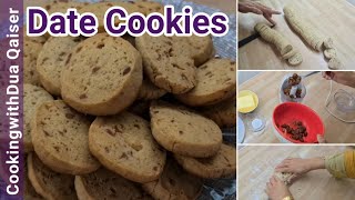 Sugar free Date Cookies || Healthy Khajoor Ke Biscuits || CookingwithDua Qaiser