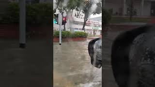 Serious flood in Singapore