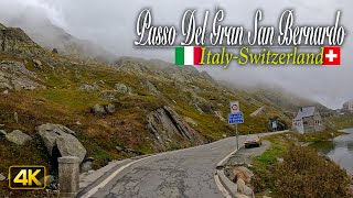 Driving across the 2,469 meter high Great St Bernard Pass | From Italy to Switzerland