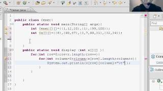 34 -Java Programming Tutorial - Table for Multi Arrays Omer GEZER.wmv