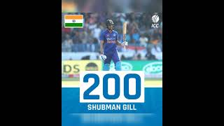 Shubman Gill Double Century 208(149) //India vs new Zealand