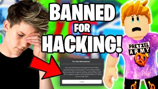 BANNED FOR HACKING!! Roblox Adopt Me! Prezley