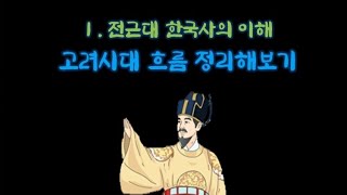 [고등 한국사] Ⅰ. 전근대 한국사의 이해: 고려 시대 흐름 정리 | 교과서 읽어주는 남자