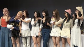 240830 프로미스나인 팬싸인회 QnA 및 포토타임 [ 왼쪽 : 지헌 하영 채영 지원 ]