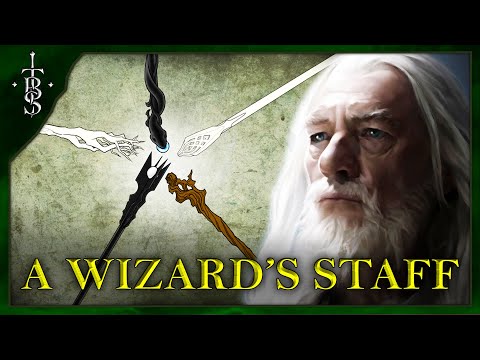 What kind of staff does Gandalf have?