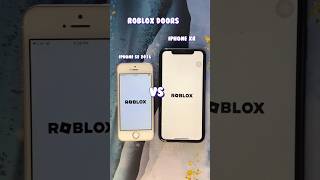 Compare iPhone xr vs iPhone se 2016 Roblox doors #shorts