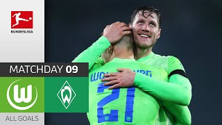Weghorst decides 8-Goal Thriller | VfL Wolfsburg - Werder Bremen | 5-3 | All Goals | Matchday 9