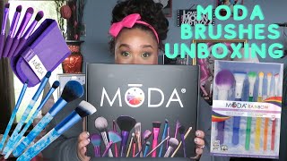 NEW Affordable Makeup Brushes @ The Drugstore|Moda Brush| Unboxing|YOU NEED THESE|Tasha St James