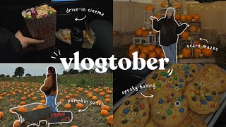 vlogtober - cosy drive-in cinema, scare mazes and lots of pumpkins 🍂