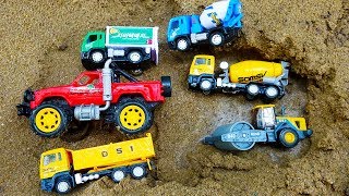 진흙탕 물에 빠진 자동차 장난감 찾기놀이 구출놀이 Car Toys Under Mud