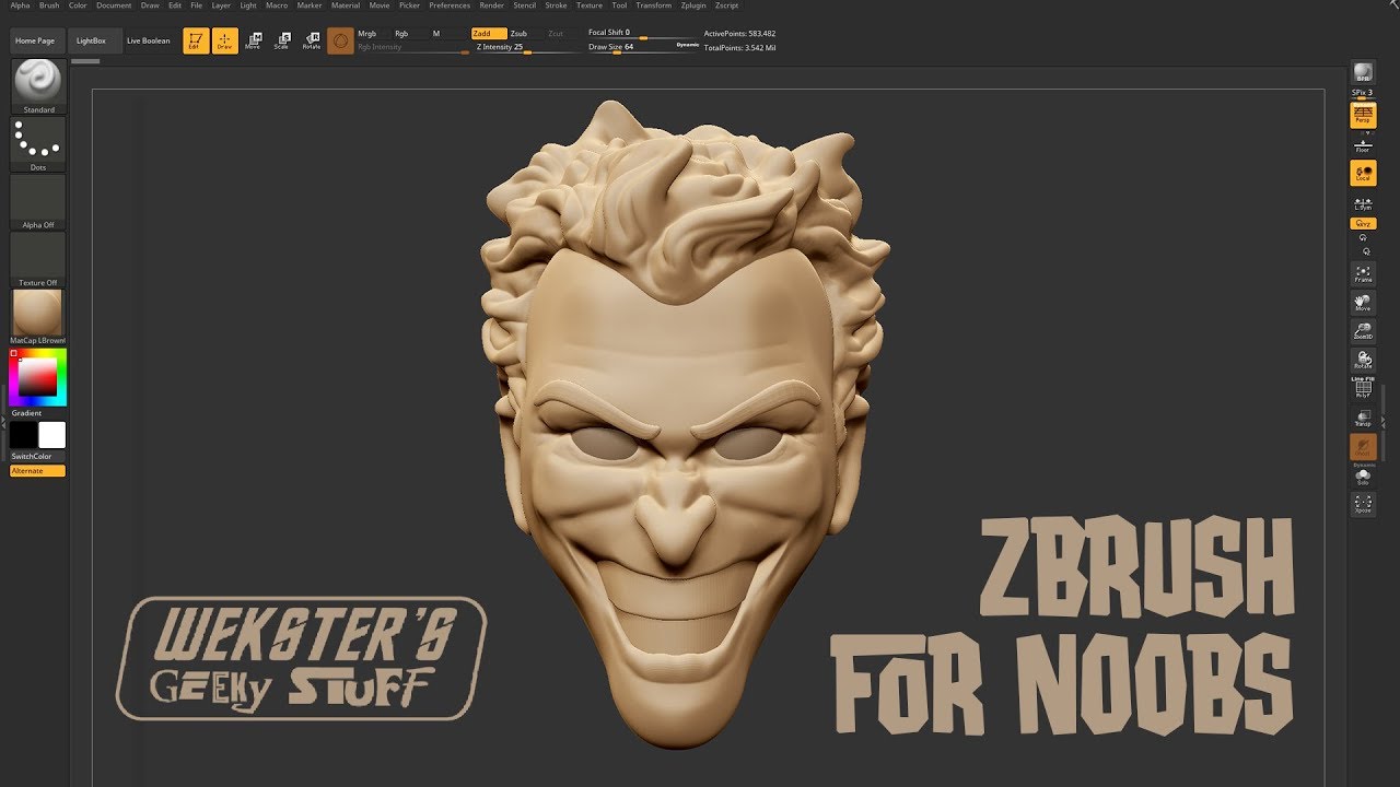 Zbrush Tutorial For Absolute Beginners - YouTube