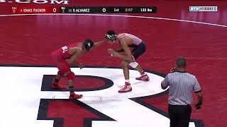 133 LBS: #11 Sammy Alvarez (Rutgers) vs. #5 Chas Tucker (Cornell) | 2020 B1G Wrestling