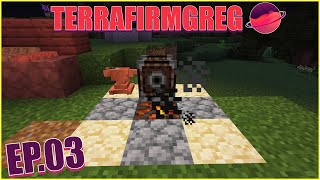 Creating Our First Anvil And Charcoal Forge! - TerraFirmaGreg - Ep.03