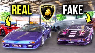 FAKE LAMBORGHINI goes to an EXOTIC Car Meet!