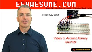 EEawesome ビデオ 5: Arduino を使用してバイナリ カウンターを構築する