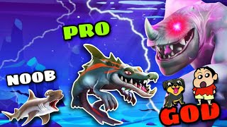 SHINCHAN and CHOP UPGRADING A NOOB HAMMERHEAD SHARK INTO GOD LEVEL BEHEMOTH SHARK | IamBolt Gaming