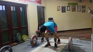 70kg power clean by young Taayil