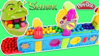 Feeding Shrek with the Play Doh Mega Fun Factory!