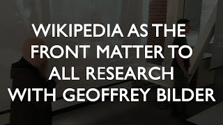 Wikipedia as the Front Matter to All Research - Improved Audio