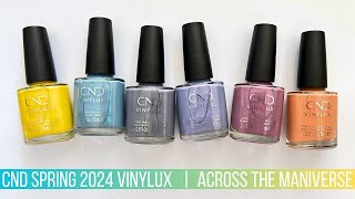 Watch me swatch CND Vinylux polishes | Spring 2024