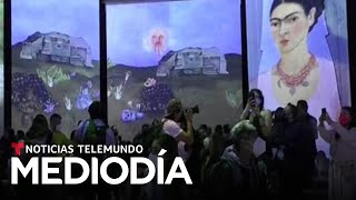 Una exposición digital en México recrea la vida y obra de Frida Kahlo | Noticias Telemundo