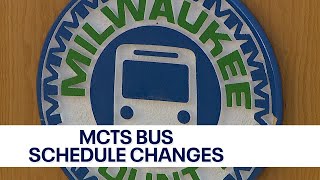 MCTS winter bus schedule changes, what to know | FOX6 News Milwaukee