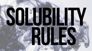 A3Academy: Solubility Rules