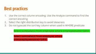 #35 Optimizing performance in Redshift