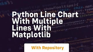 Python line chart with multiple lines with matplotlib