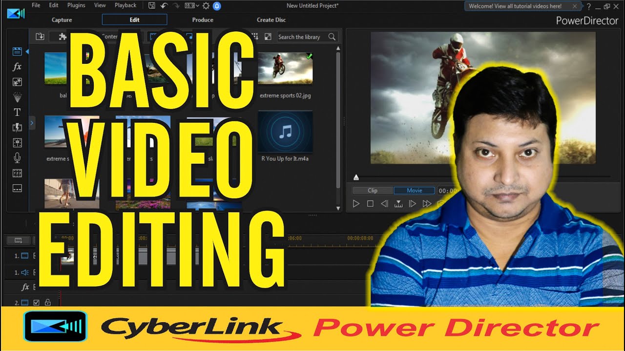 Basic Video Editing | Cyberlink Power Director Tutorial - YouTube