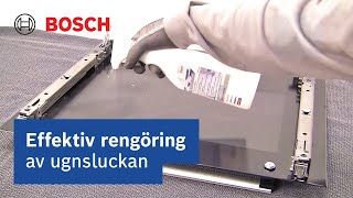 Enkla och effektiva tips för rengöring av ugnsluckan | Bosch Home Sverige